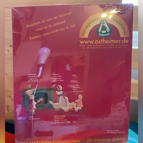 Ostheimer Goose Girl Wooden Baby/ Kids Waldorf Mobil Germany NEW in package 🌲 - Picture 3 of 3